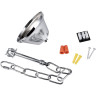 Люстра подвесная LUMION DANDY 6594/8 MODERNI LN24 E14 8*40W 220V хром/тонированное стекло, металл/стекло